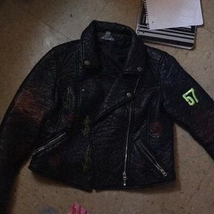 Custom made biker jacket